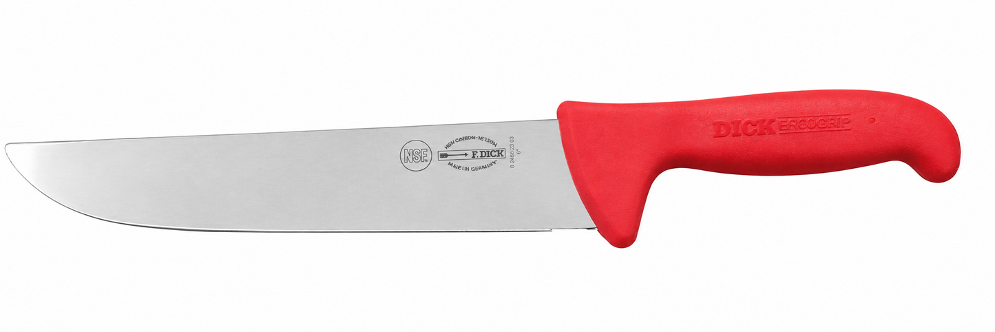 Dick Ergogrip szeletelőkés, merev egyenes piros 23cm