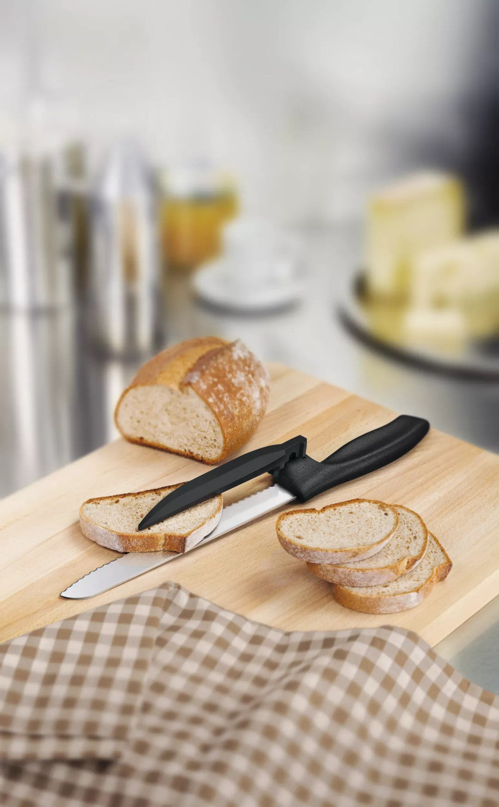 Swiss Classic | Dux Knife | 21 cm | Távtartós Szeletelőkés